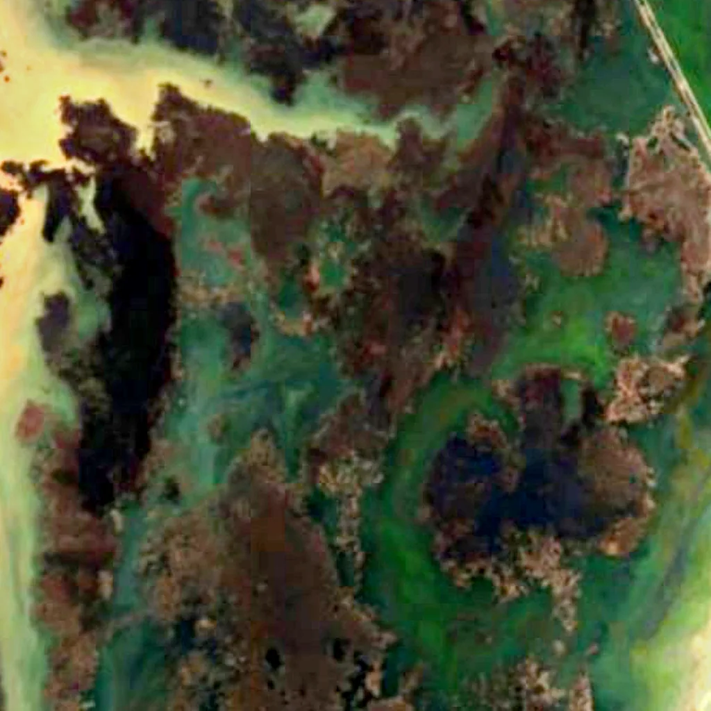 Uru Uru Lake seen from above (Sentinel-2)