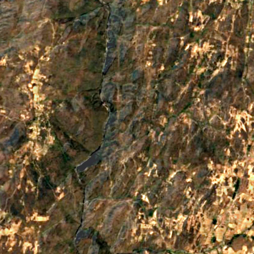 Vale do Côa seen from above (Sentinel-2)