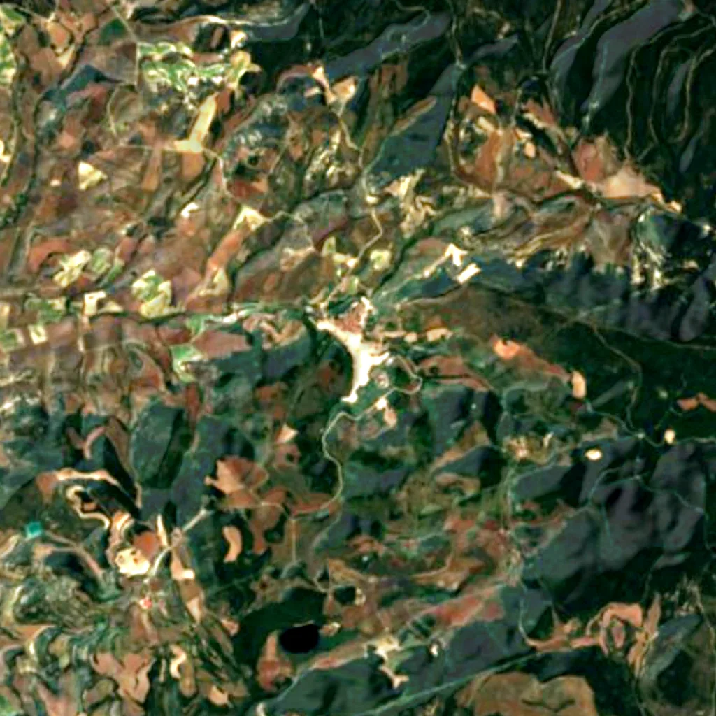 Valle Salado visto desde arriba (Sentinel-2)