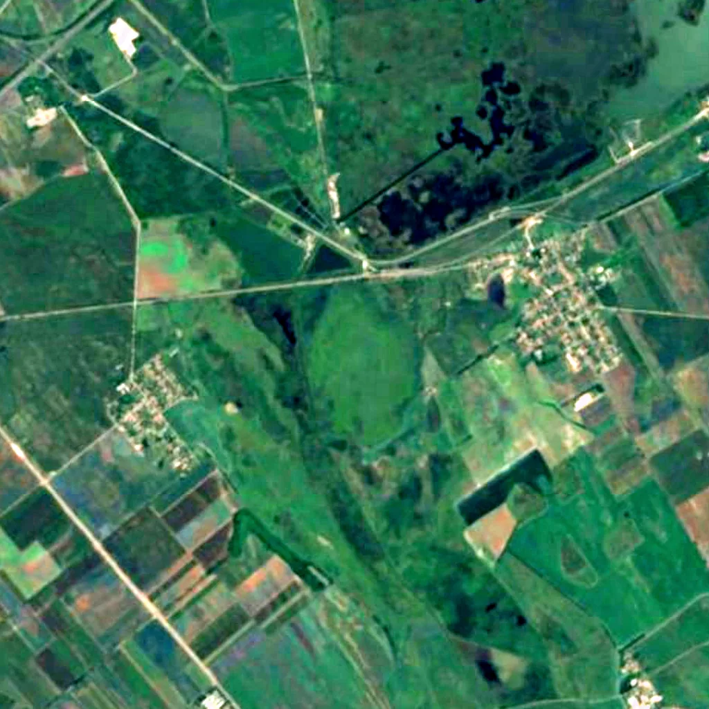 Velence and Dinnyés Nature Conservation Area seen from above (Sentinel-2)