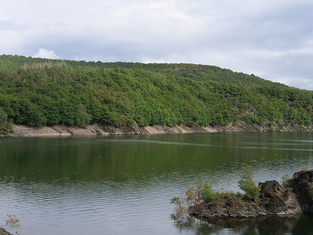 Urftsee from dam in September 2019 08