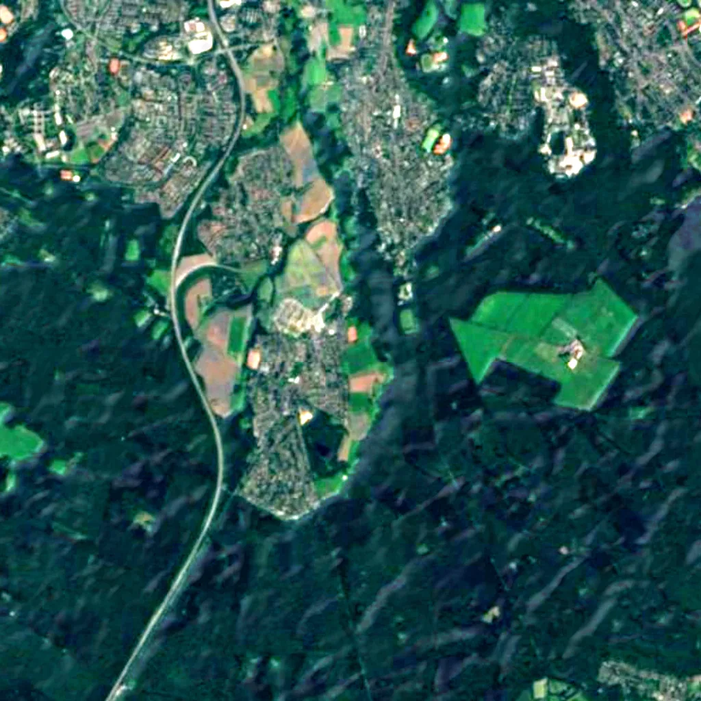 Vogelschutzgebiet Kottenforst-Waldville seen from above (Sentinel-2)