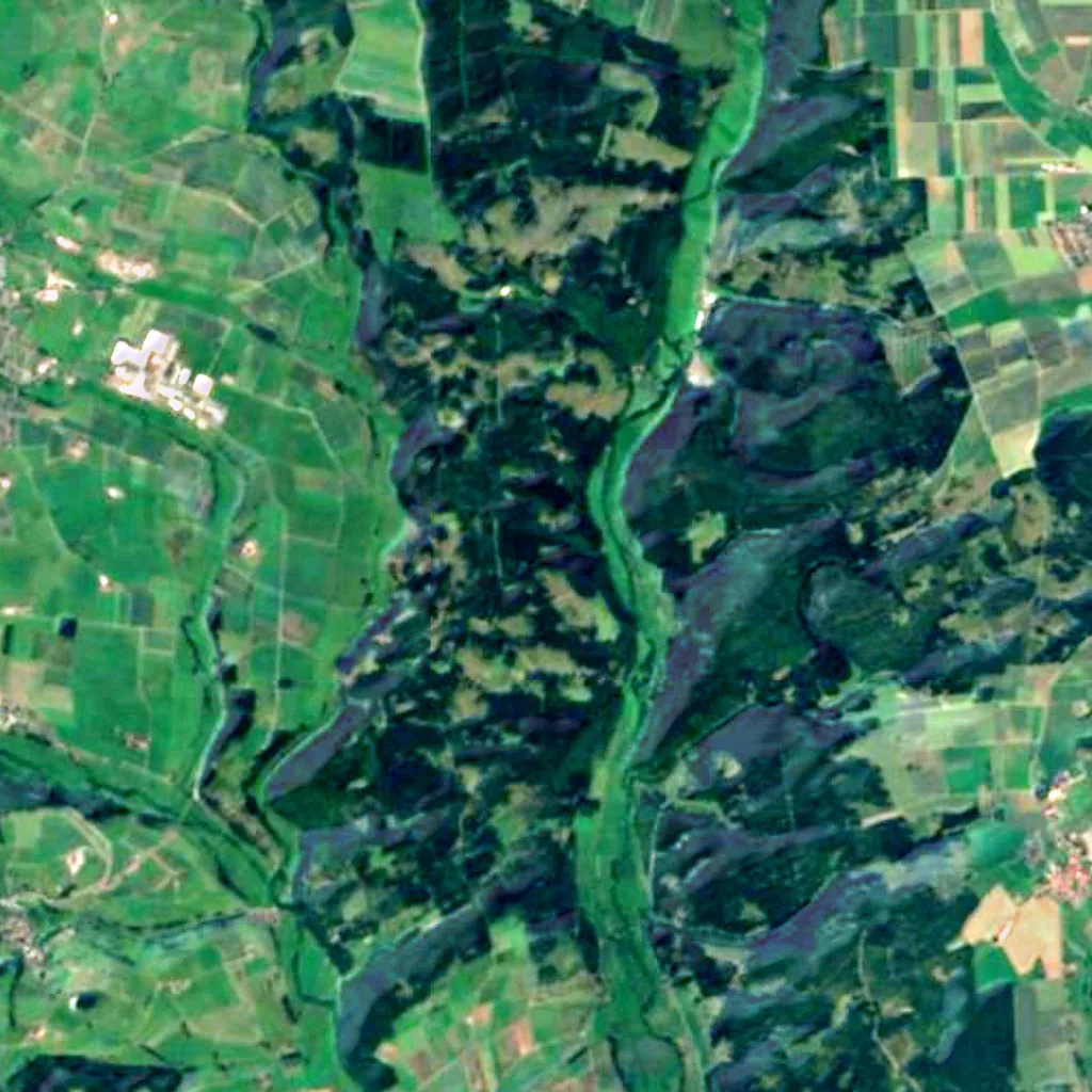 Vogelschutzgebiet 'Medebacher Bucht' seen from above (Sentinel-2)