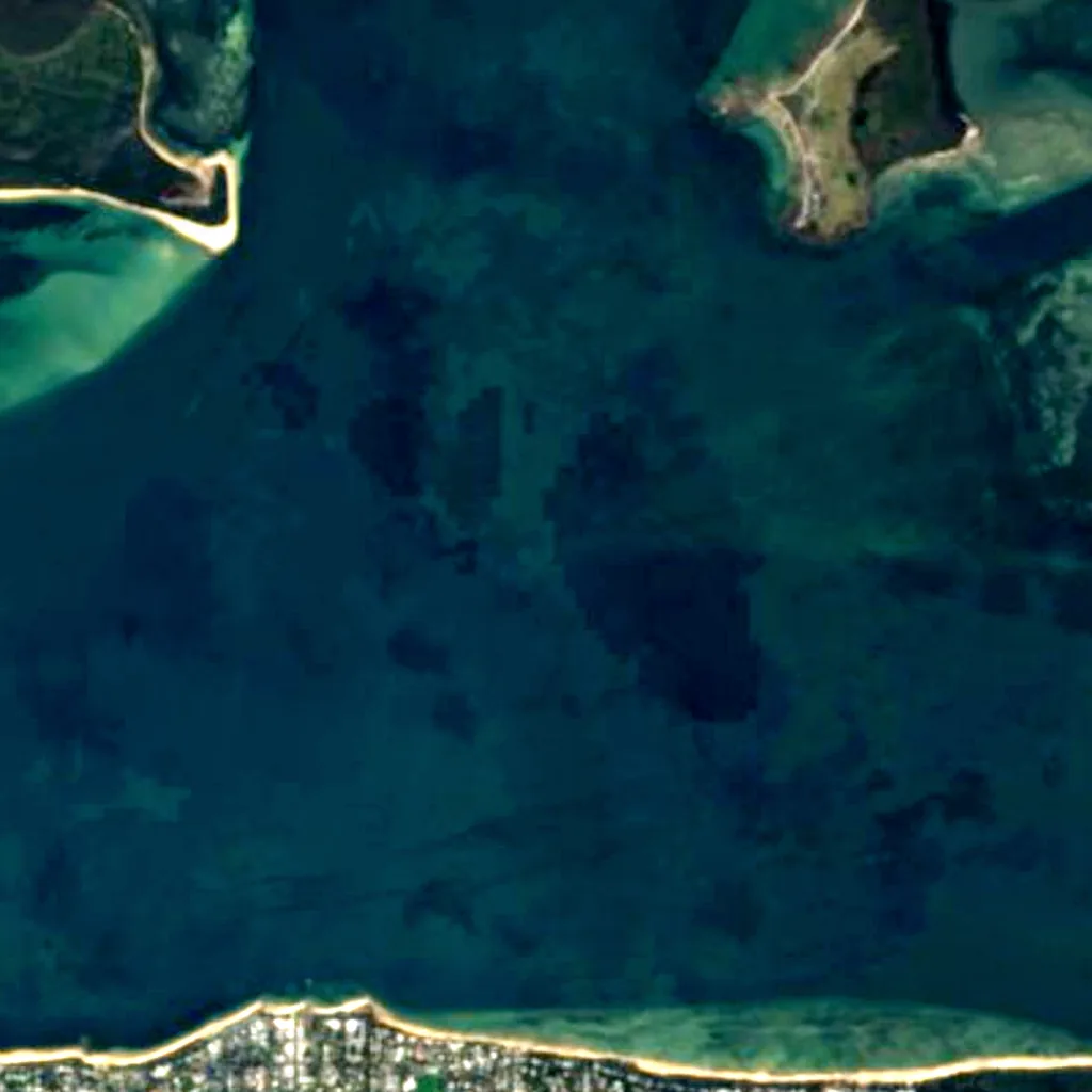 Western Port von oben gesehen (Sentinel-2)