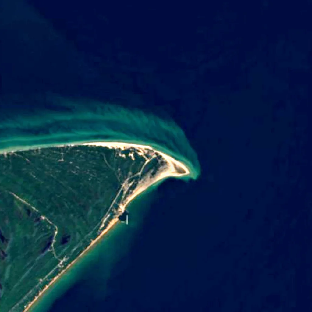 Whitefish Point Bird Observatory seen from above (Sentinel-2)