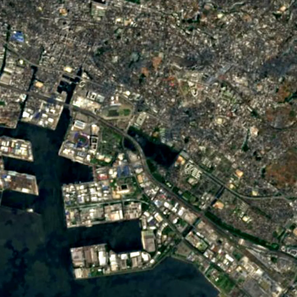 Yatsu-higata seen from above (Sentinel-2)